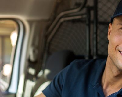 driver management software for person in delivery van