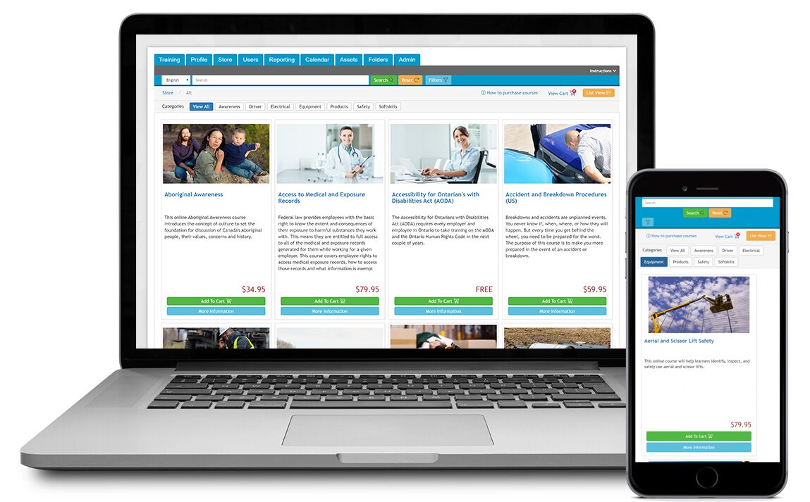 Course-Store-Library Corporate Training Accounts