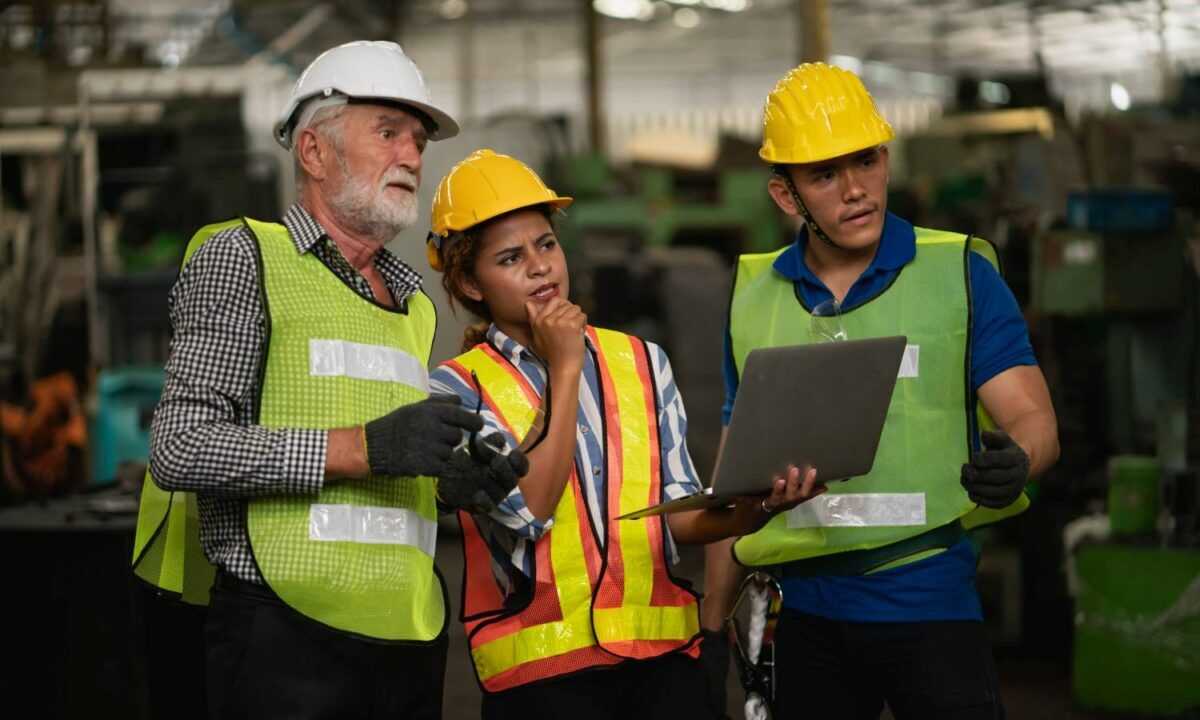 Technical team machine security system learning.factory manufact