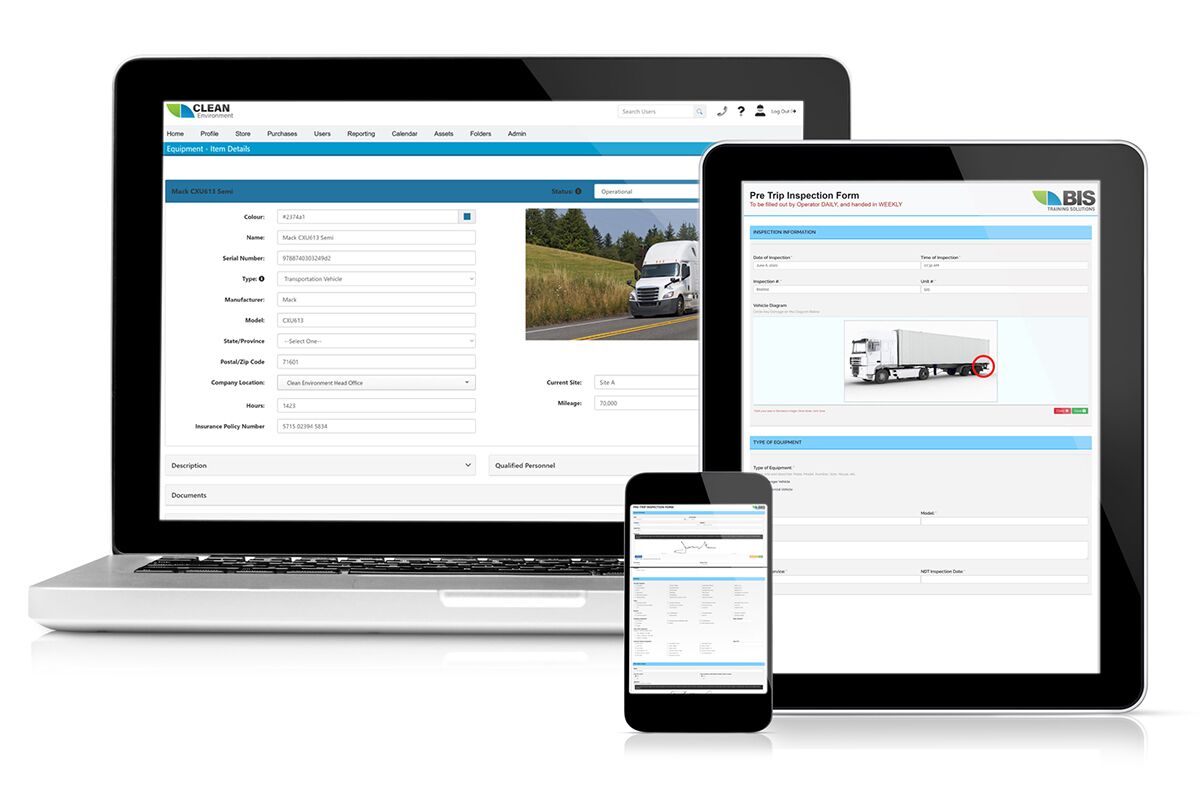 Pre-Trip Inspection Software