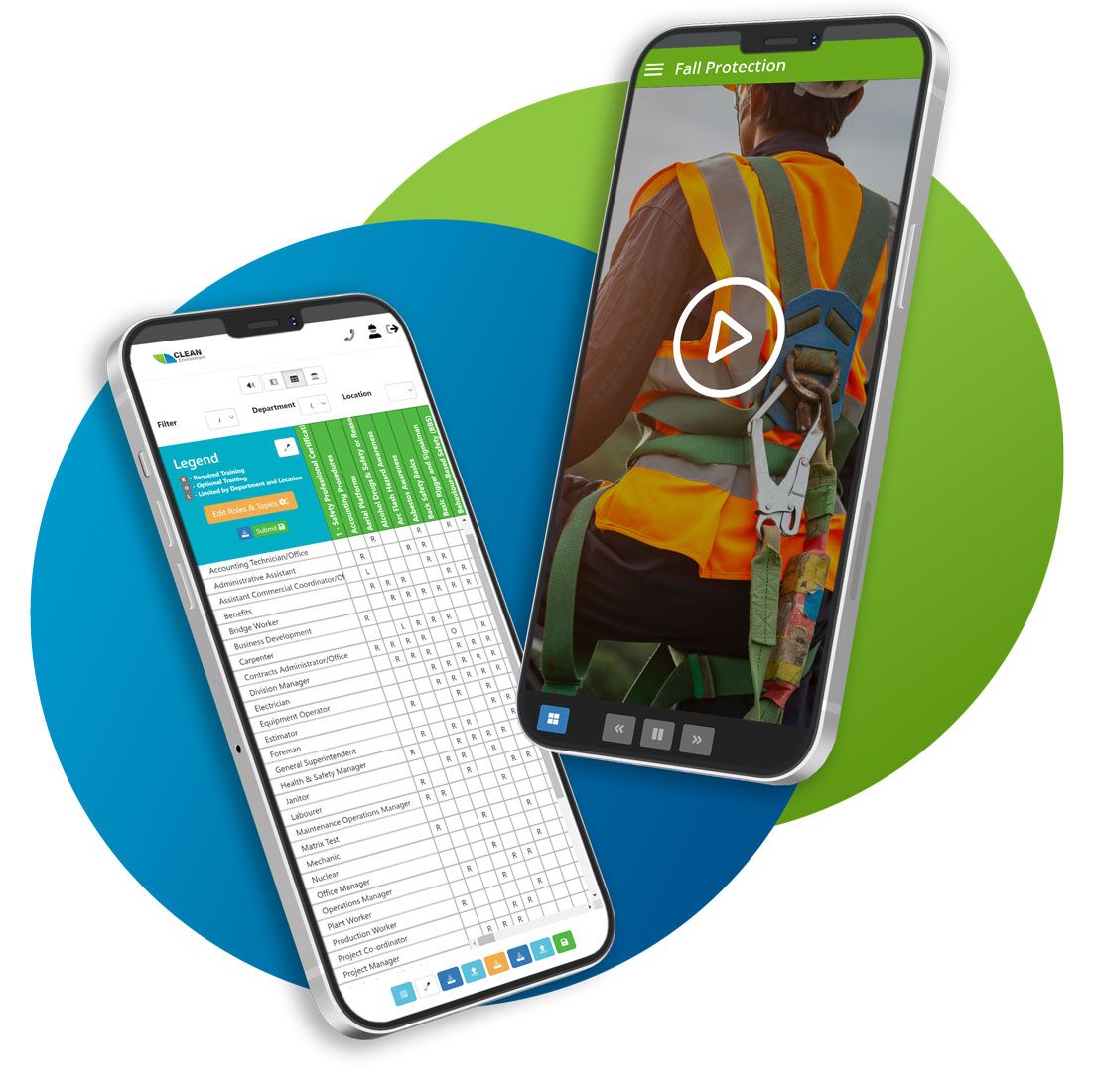 two-phones-ehs-software-training-matrix-and-online-training EHS Software