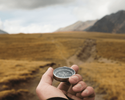 New employee orientates himself after an onboarding with a new company.